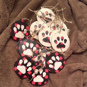 Paw Print ornaments
